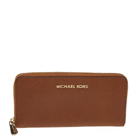 michael kors brown wallet|designer brown leather wallet.